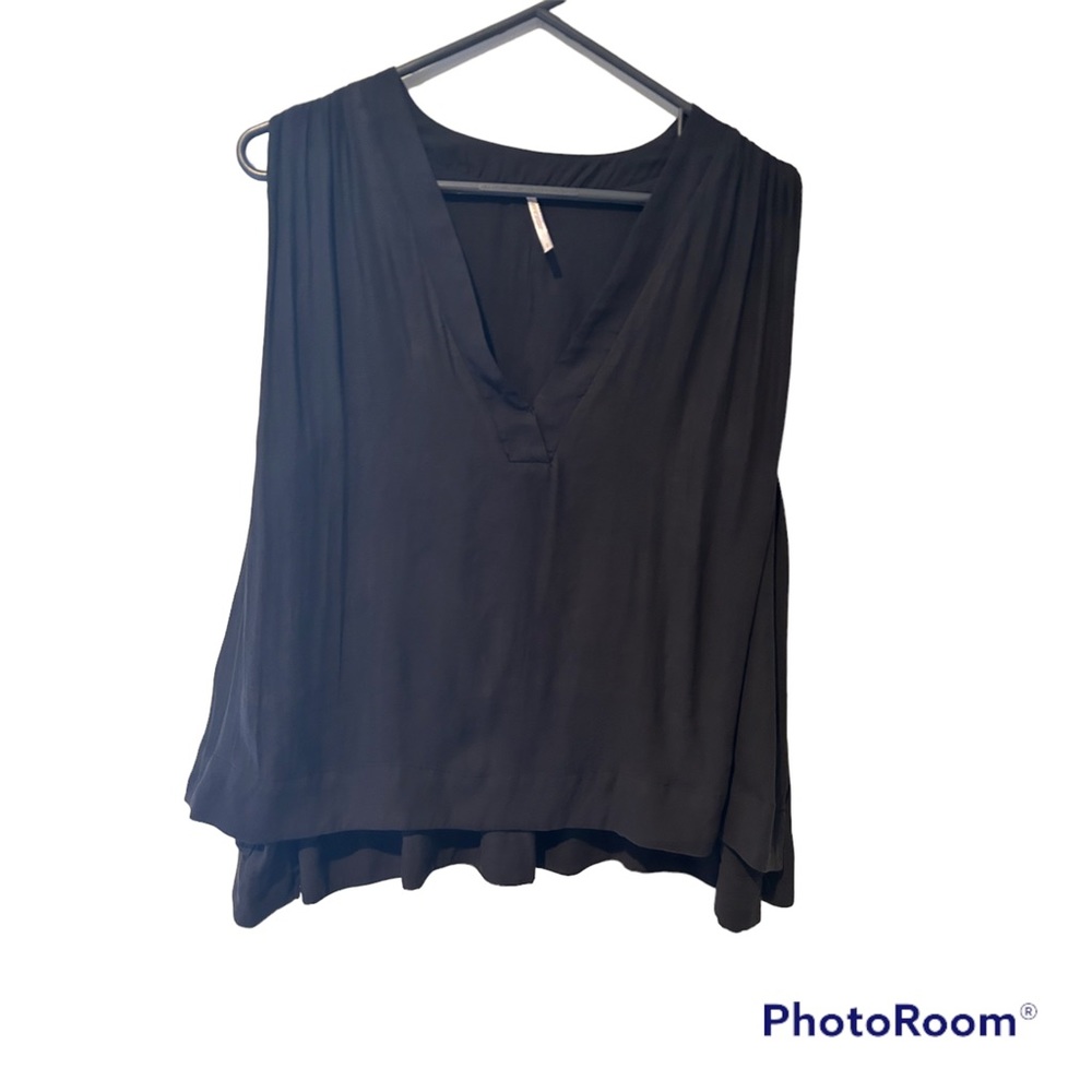 Free people black tank blouse